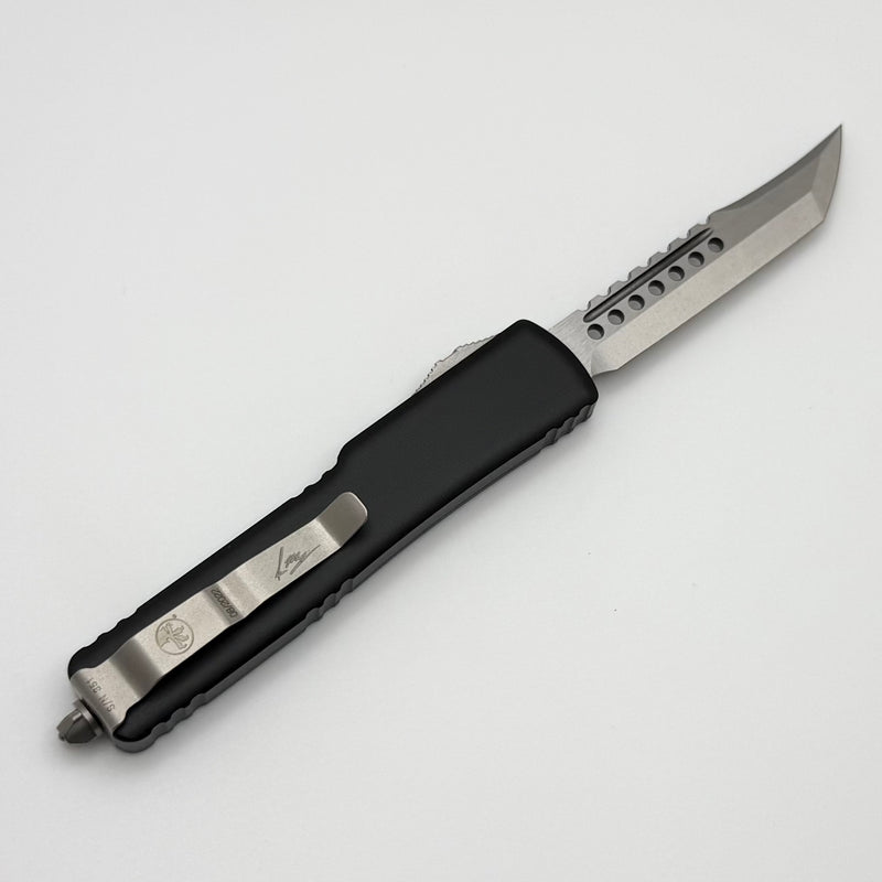 Microtech UTX-70 Hellhound Stonewash Standard & Black 419-10S