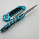 Microtech Knives LUDT Gen III Stonewash Full Serrated Tanto w/ Turquoise Handle 1136-12TQ