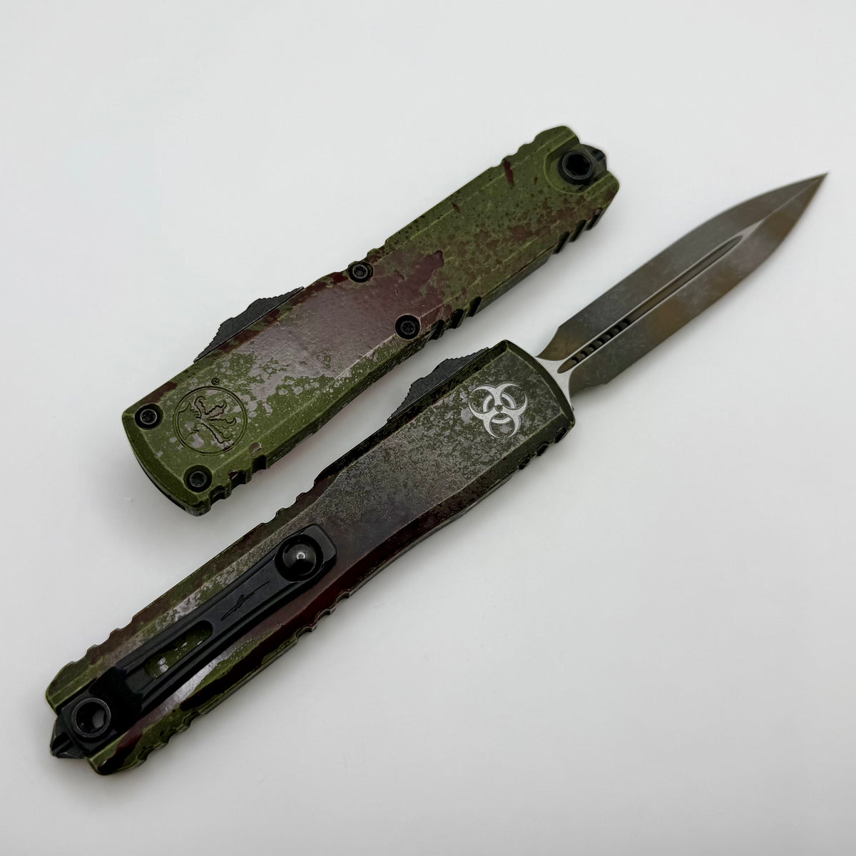 希少ZauberDish Microtech Ultratech ZBP Outbreak D/E Deep Engraved Signature Series 11