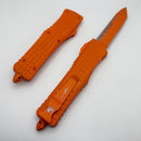 Microtech Combat Troodon Orange Cerakote Frag w/ Full Serrated T/E Signature Series 144-3CT-CORS