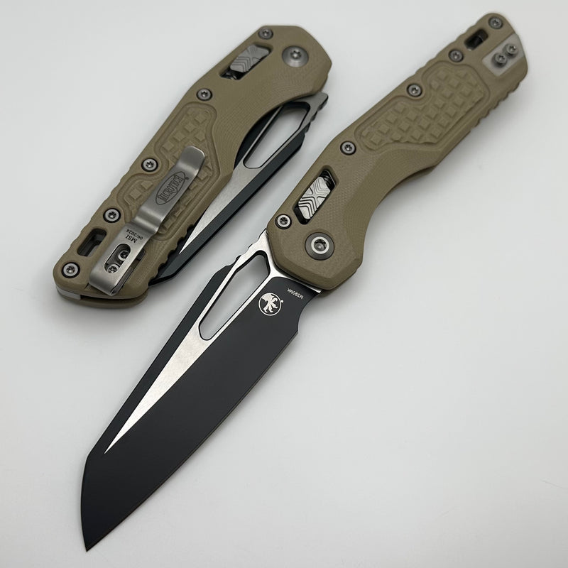 Microtech Knives MSI RAM LOK FRAG Tan G-10 & Two Tone Black M390MK 210-1FRGTTA