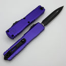 Microtech Ultratech Gen IV D/E Double Full Serrated Black Tactical w/ Purple Handle 11224-D3PU