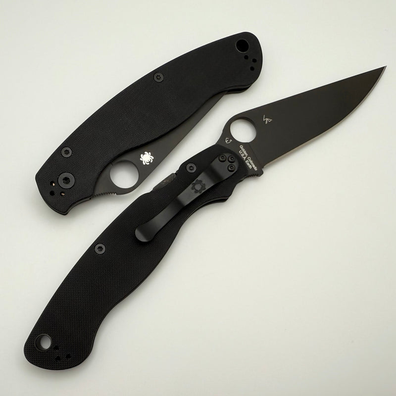 Spyderco Knives Military 2 Black G-10 & DLC CPM-S30V C36GPBK2