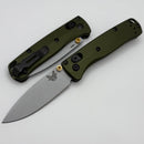 Benchmade Mini Bugout Woodland Green Aluminum & Crushed Silver Cerakote S90V 533SL-10