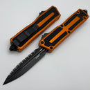 Microtech Scarab 2 Gen 3 Tactical D/E Full Serrated w/ Orange Handle 1280-3OR