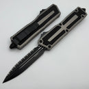 Microtech Scarab 2 Gen 3 Tactical D/E Full Serrated w/ Natural Clear Handle 1280-3NC