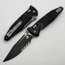 Microtech Socom Ram-Lok Tactical w/ Black Aluminum Frag Handles & S/E Part Serrated Black M390MK 160RL-2FR