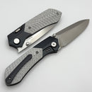Remette RT Meteor Titanium Handles w/ Silver Carbon Fiber Inlays & M390 RTPT-B