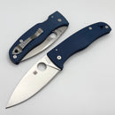 Spyderco Bodacious Blue G-10 Handles & CPM-SPY27 C263GPCBL