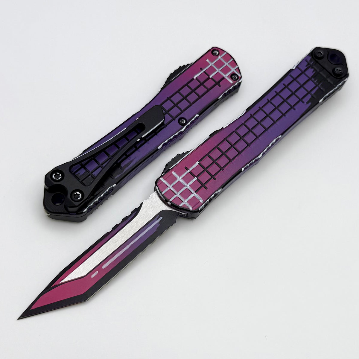 Heretic Knives Manticore S Frag Cel Shade Purple w/ Tanto Magnacut Exc