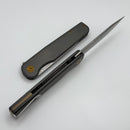 Tactile Knife Rockwall Flipper V2 w/ Darkwash Handles & Satin MagnaCut