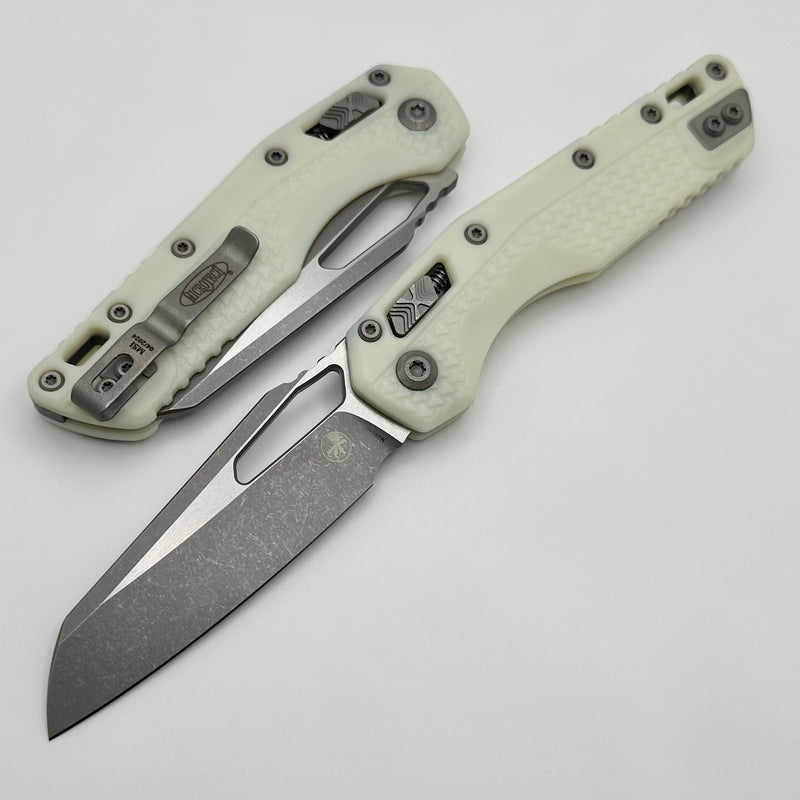 Microtech Knives MSI RAM LOK White Polymer & M390MK Apocalyptic Standard 210T-10APPMWH