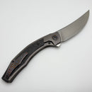 Pre Owned Custom Knife Factory Ablya w/ Bronze Titanium/Carbon Fiber/Zircuti & M390
