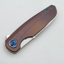 Holt Bladeworks Haptic w/ Bent Starburst Titanium Handles & Near Mirror M390 1312