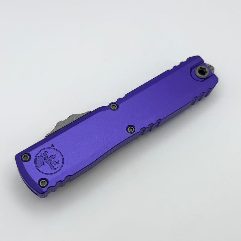 Microtech Ultratech Gen IV D/E Apocalyptic Standard w/ Purple Handle 11224-10APPU