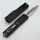 Microtech UTX-85 Gen IV w/ Black Handle & Satin D/E M390MK 12324-4