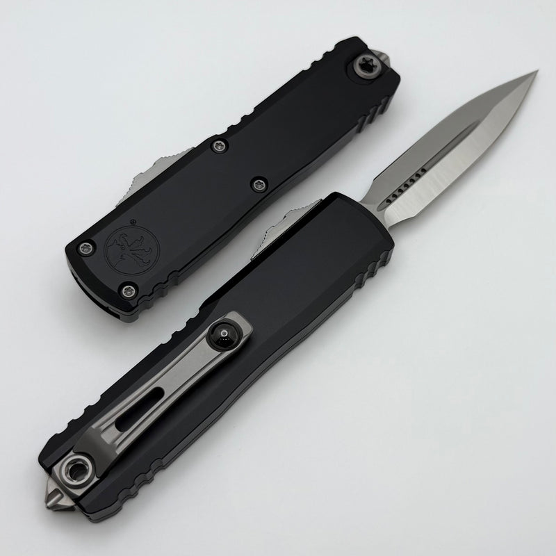 Microtech UTX-85 Gen IV w/ Black Handle & Satin D/E M390MK 12324-4