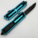 Microtech Scarab 2 Gen 3 Spine Fluted S/E Tactical Standard w/ Turquoise Handle 1278-1TQ