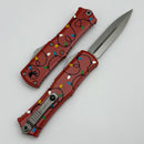 Microtech Knives Mini Hera Christmas White-Red-Green Stonewash Standard D/E M390MK Signature Series
