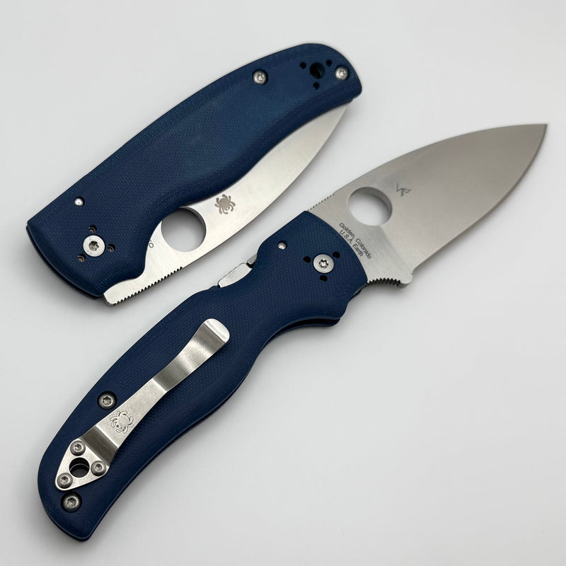 Spyderco Knives Shaman Cobalt Blue G10 & SPY27 C229GPCBL