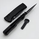 Chaves Knives X-Lock w/ Black Aluminum Handles & Black D2