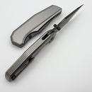 Chaves Knives Jake McCoy Omega Stonewash Titanium Integral Handle & Bright Stonewash DLC M390