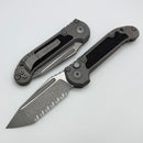 Microtech Knives LUDT Gen III Apocalyptic Tanto Titanium Handles w/ Textured Inlays & Full Serrated Apocalyptic M390MK 1136-12APMS2