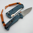 Benchmade Mini Adira Depth Blue Grivory & Serrated MagnaCut 18065S