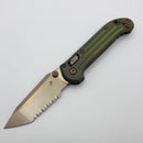 Marfione Select Microtech LUDT Ram-Lok w/ Antique Green Grooved Titanium Handles w/ Bronze Accents & Bronze Full Serrated Tanto 1136RLG-15MS1