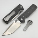 Chaves Knives N.T.A.K w/ Black Micarta & Tanto Elmax - Blue Label