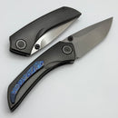 Poikilo Blade Tuna Midtech w/ DLC Titanium Handles & Mirror Stonewash M398