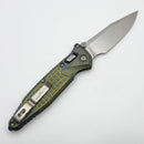 Marfione Select Microtech Socom Ram-Lok Titanium Frag Galactic Gold Handles w/ Blue Accents & Stonewash M390MK 160RL-10FRMS12
