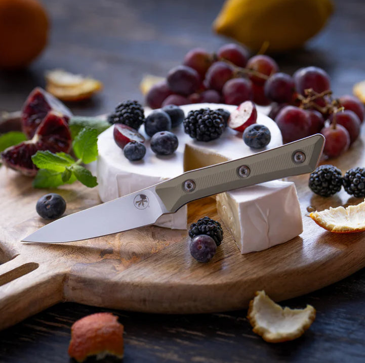 Microtech Paring Knife OD Green G-10 Handle w/ Stonewash M390MK 3500-10OD