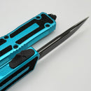 Microtech Scarab 2 Gen 3 Spine Fluted S/E Tactical Standard w/ Turquoise Handle 1278-1TQ