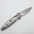 Marfione Select Microtech Socom Ram-Lok Titanium Frag Handles w/ Bronze Accents & Stonewash M390MK 160RL-10FRMS2