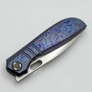 Poikilo Blade Gecko Midtech 2 ZircuTi Handles w/ Zirc Accents & Hand Satin M398