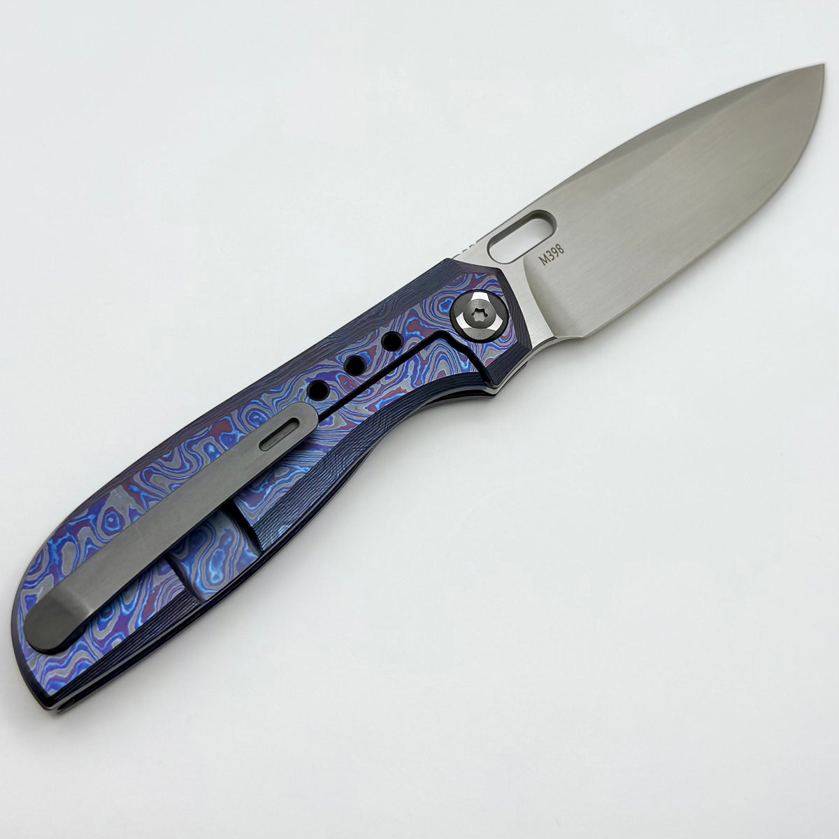 Poikilo Blade Gecko Midtech 3 ZircuTi Handles w/ Zirc Accents & Hand S