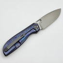 Poikilo Blade Gecko Midtech 1 ZircuTi Handles w/ Zirc Accents & Hand Satin M398
