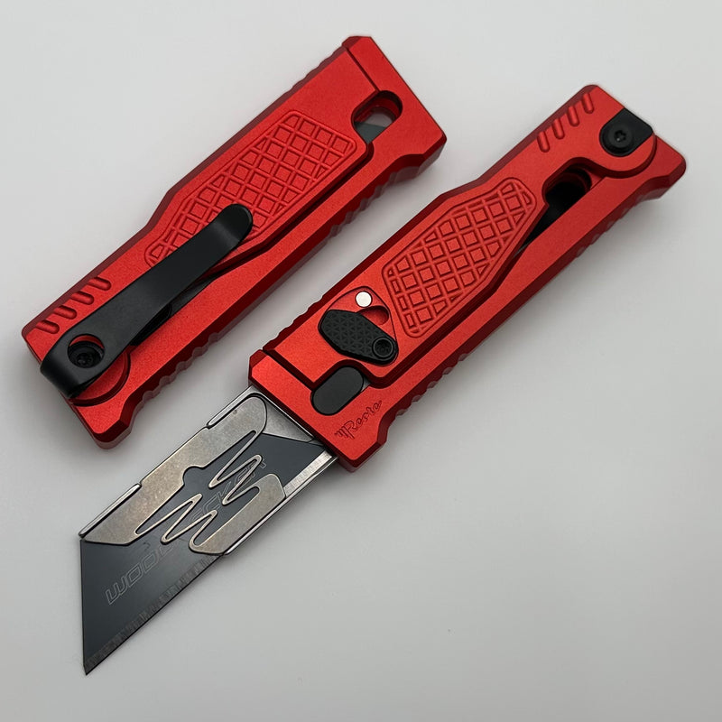 EXO-U Utility Diamond Pattern Red Aluminum Handle