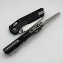 Microtech MSI RAM LOK Mini Black Frag Aluminum Handles w/ Stonewash M390MK 210M-10FR