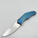 Holt Bladeworks Renegade w/ Hammered Titanium Handles & Mirror M390 124