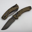 Microtech Marfione Select Amphibian RAM LOK Antique Bronze Slab Side Titanium Handles & DLC M390MK & DLC Accents 137RL-1DLCTMS1