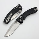 Microtech Amphibian Mini RAM LOK Black Aluminum & Stonewash M390MK 137MRL-10