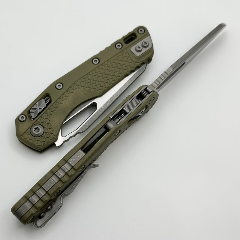 Microtech Knives MSI RAM LOK OD Green Polymer & M390MK Apocalyptic Standard 210T-10APPMOD
