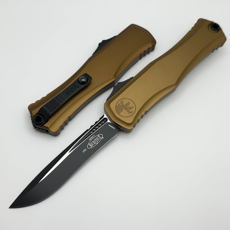 Microtech Knives Hera II Black Recurve w/ Tan Handle 1705-1TA