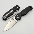 Spyderco Knives ButtonUp Carbon Fiber and 8CR13MOV Plain Edge C275CFP
