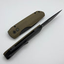 Pro-Tech Vero Designs Synapse Auto w/ Green Linen Micarta/Aluminum Handle & DLC MagnaCut VERO1213-GRN MIC