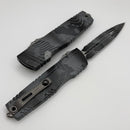 Microtech Luminary D/E Full Serrated Topographic Urban Camo Signature Series 1270-3TPUCS