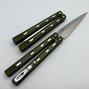 Pro-Tech Squid Industries FlyFather Dual Tone Green Aluminum Handles w/ Satin 154CM