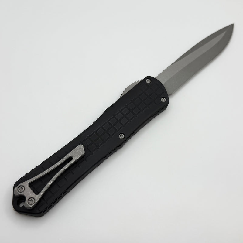 Heretic Knives Manticore X Black Frag Handle & Battleworn Recurve MagnaCut H033F-5A